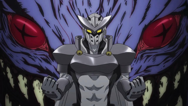 Man gray suit red eyes free wallpaper for desktop - medium preview image