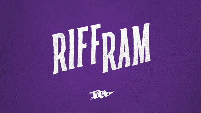 Purple background white lettering riffram free wallpaper for desktop - medium preview image