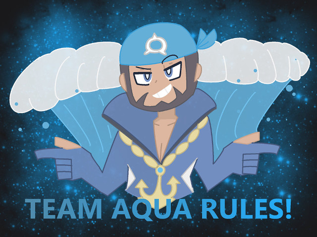 Cartoon character beard blue uniform free wallpaper for desktop - medium preview image