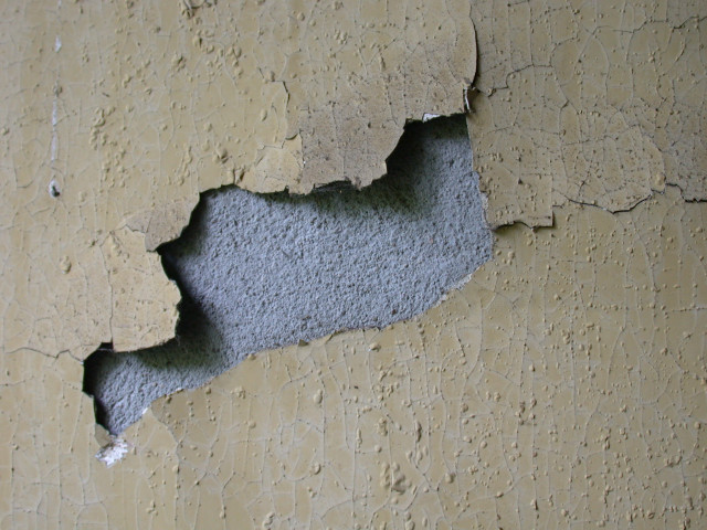 Yellow wall hole black spot free wallpaper for desktop - medium preview image