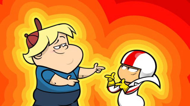 Cartoon character held fire scene free wallpaper for desktop - medium preview image