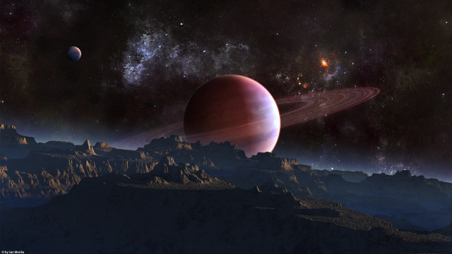 Planet star background distant image free wallpaper for desktop - medium preview image