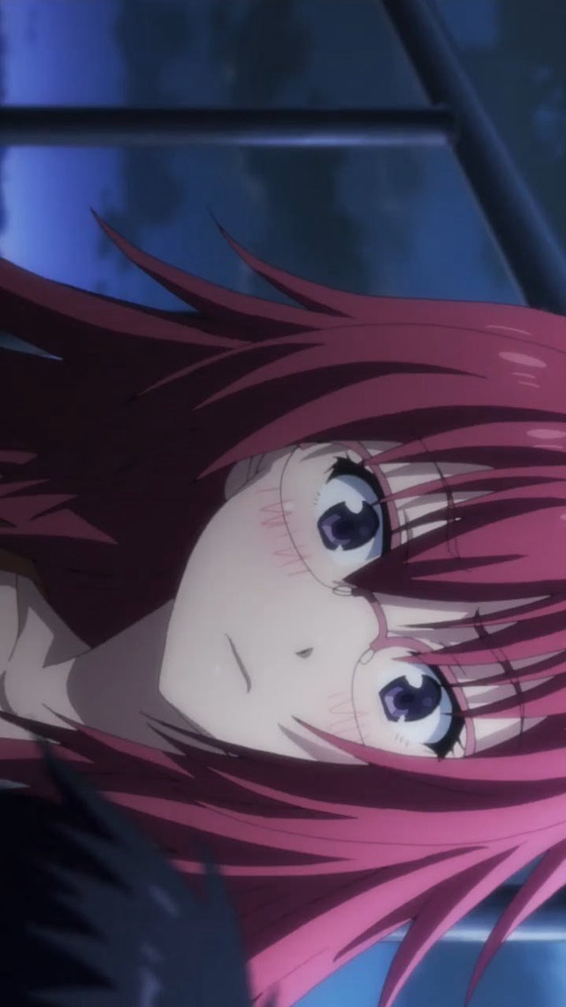 Pink hair blue eyes girl free wallpaper for mobile - medium preview image