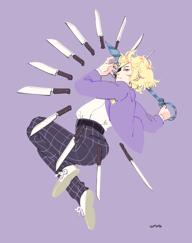 Woman knife drawing bunch of free wallpaper for mobile - medium preview image