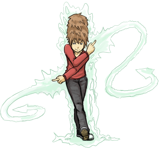 Person red shirt jeans drawing free wallpaper for tablet - medium preview image