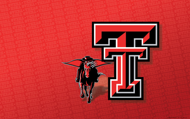 Red wall texas tech logo free wallpaper for desktop - medium preview image