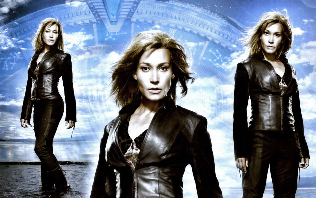 Eve ryder leather jacket futuristic free wallpaper for desktop - medium preview image