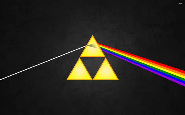 Triangle light rainbow middle image free wallpaper for desktop - medium preview image