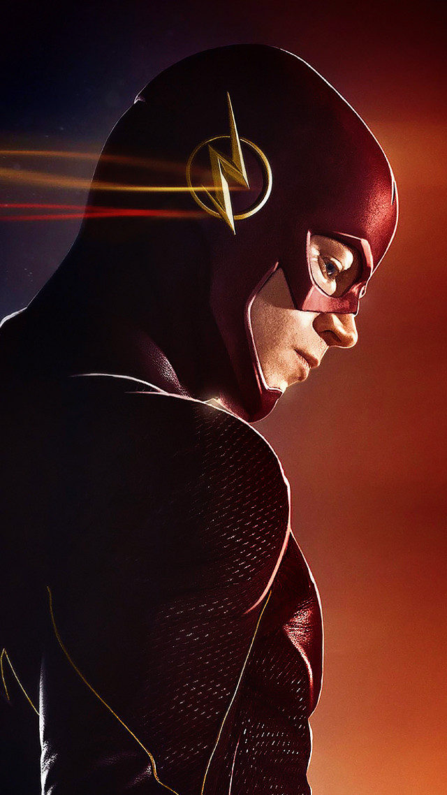 Man flash suit flashlight face free wallpaper for mobile - medium preview image