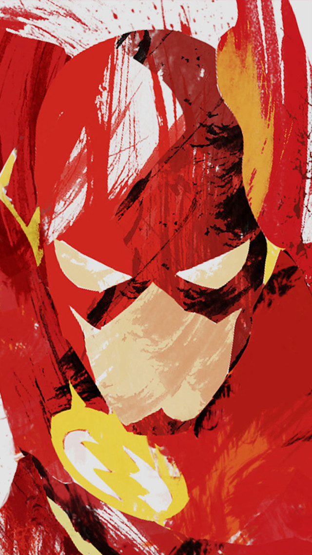 Flash red cape yellow eyes free wallpaper for mobile - medium preview image
