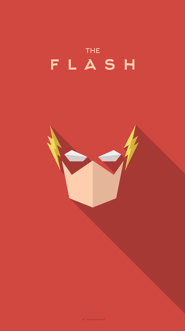 Minimalist poster flash movie matt free wallpaper for mobile - medium preview image