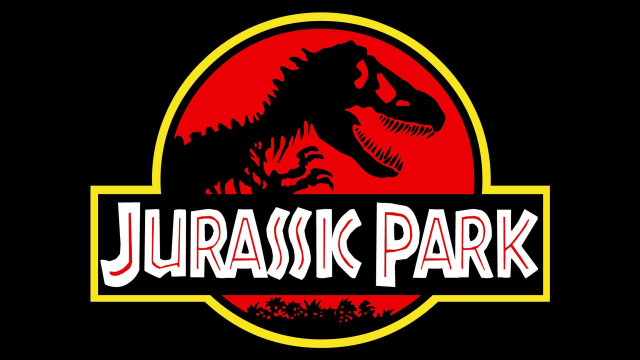 Dinosaur park logo trex silhouette free wallpaper for desktop - medium preview image