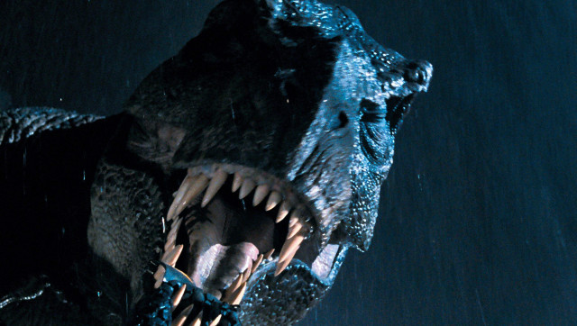 Dinosaur open mouth sharp teeth free wallpaper for desktop - medium preview image