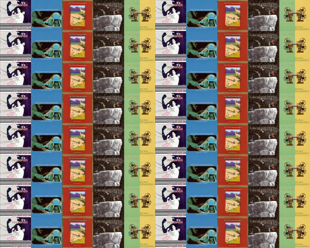 Colorful pattern cat window sill free wallpaper for desktop - medium preview image