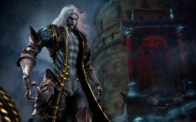Man black outfit white hair #2 free wallpaper for desktop - medium preview image