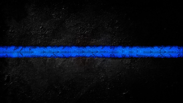 Blue line dark black background free wallpaper for desktop - medium preview image
