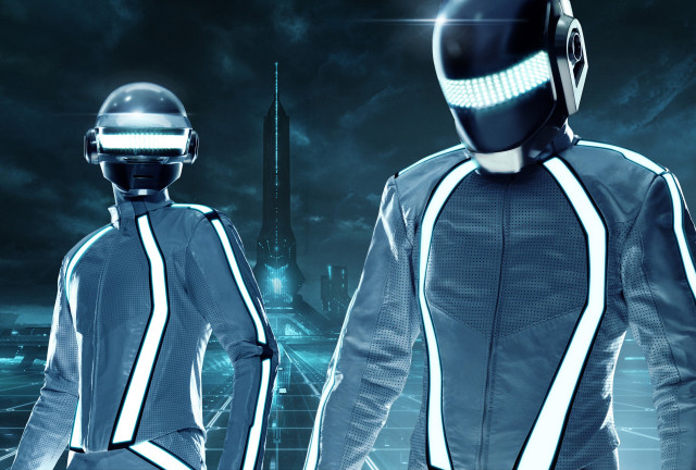 Futuristic suits city night bright free wallpaper for desktop - medium preview image