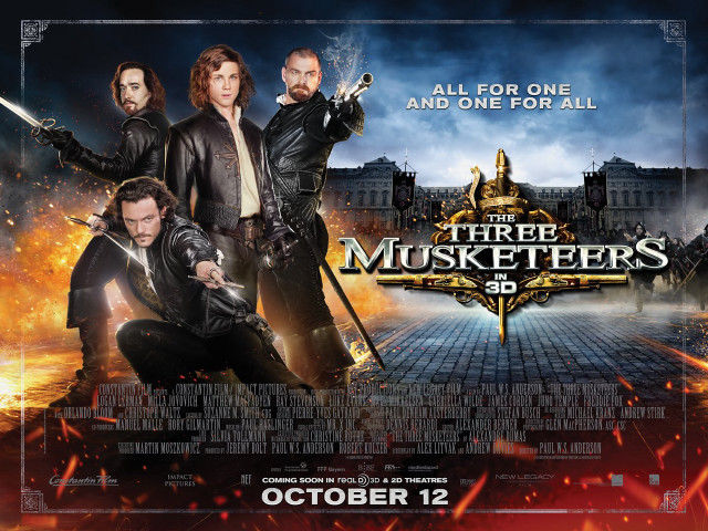 Three musketeers movie poster title free wallpaper for desktop - medium preview image
