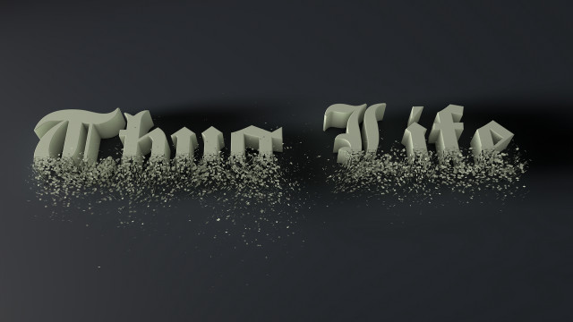 Letters sand glitter black aurora free wallpaper for desktop - medium preview image
