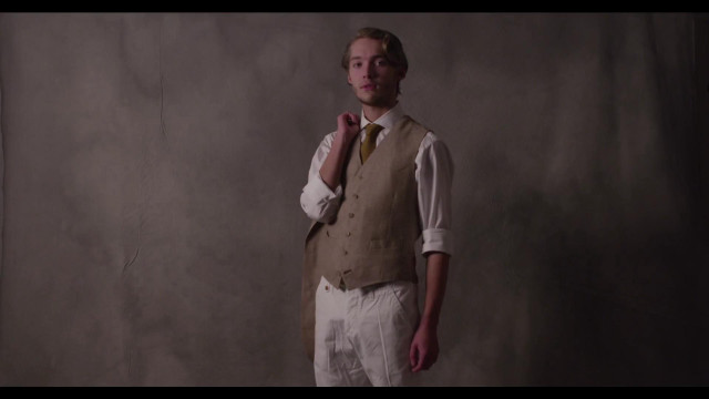 Man vest tie white background free wallpaper for desktop - medium preview image