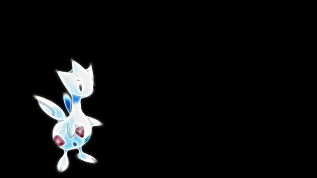 White pokemon blue tail red free wallpaper for desktop - medium preview image