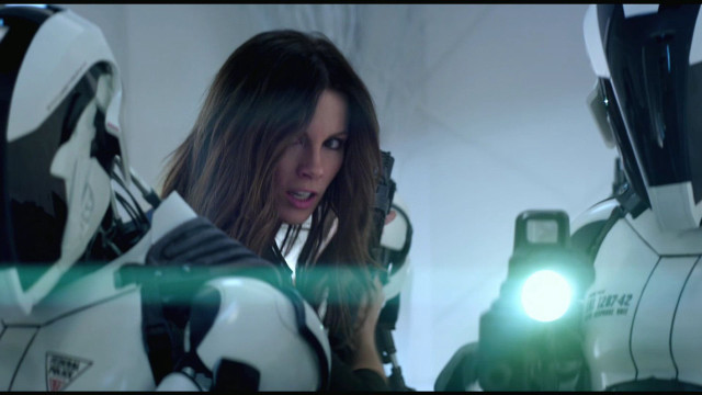 Woman white suit gun camera free wallpaper for desktop - medium preview image