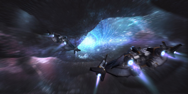 Fighter jets flying space stars free wallpaper for desktop - medium preview image