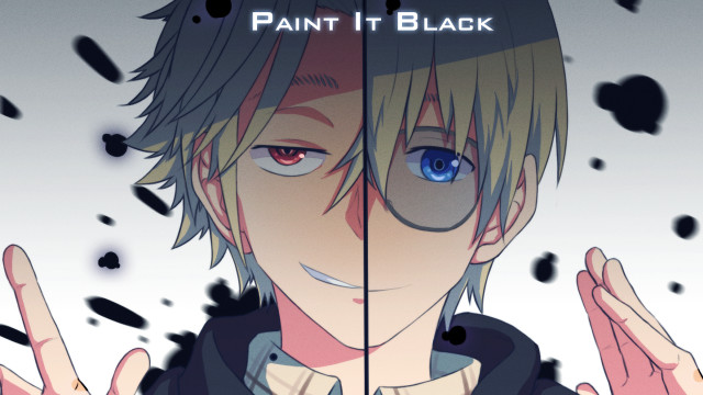 Man blueeyes blackjacket handsup paintitblack free wallpaper for desktop - medium preview image