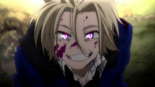 Man red eyes hoodie blood free wallpaper for desktop - medium preview image