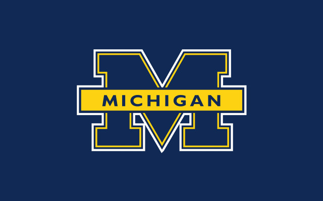 Michigan typographic style pixel art free wallpaper for desktop - medium preview image