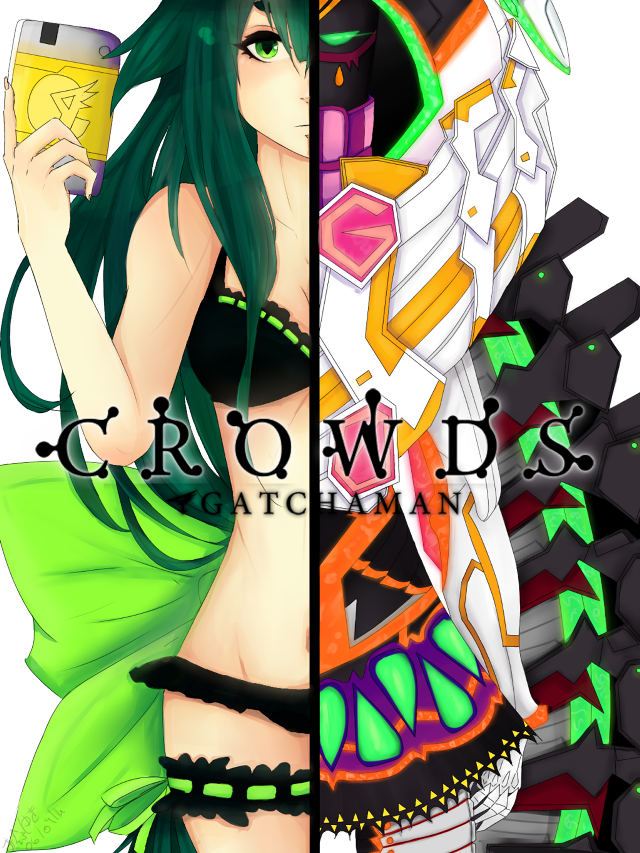 Anime characters green hair black #2 free wallpaper for mobile - medium preview image