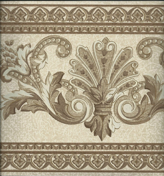 Decorative flower leaves beige background free wallpaper for tablet - medium preview image