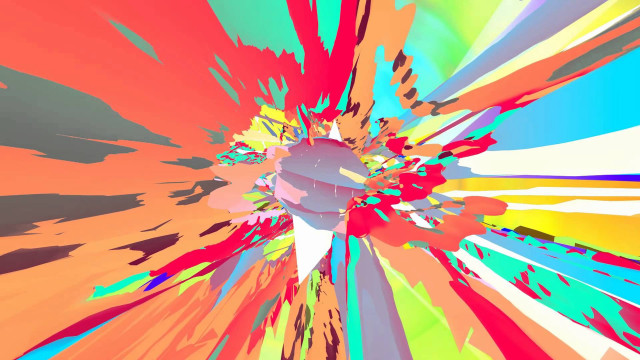 Colorful abstract heart background multicolored free wallpaper for desktop - medium preview image