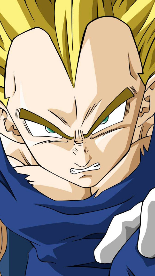 Vegeta super saiyan closeup manga free wallpaper for mobile - medium preview image