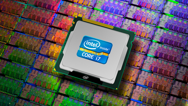 Cpu chip colorful background side free wallpaper for desktop - medium preview image