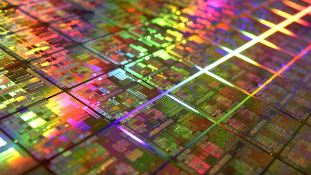 Colorful microchips bright light raytraced free wallpaper for desktop - medium preview image