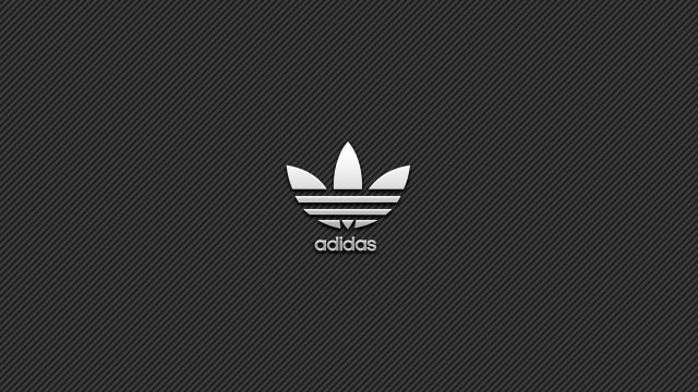 Adidas logo black background white #2 free wallpaper for desktop - medium preview image