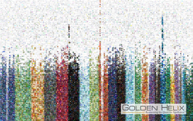 Colorful city dots golden hex free wallpaper for desktop - medium preview image