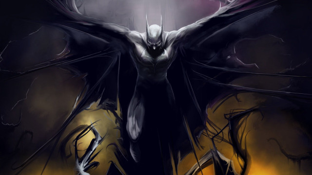 Demonic bat wings spread eyes free wallpaper for desktop - medium preview image