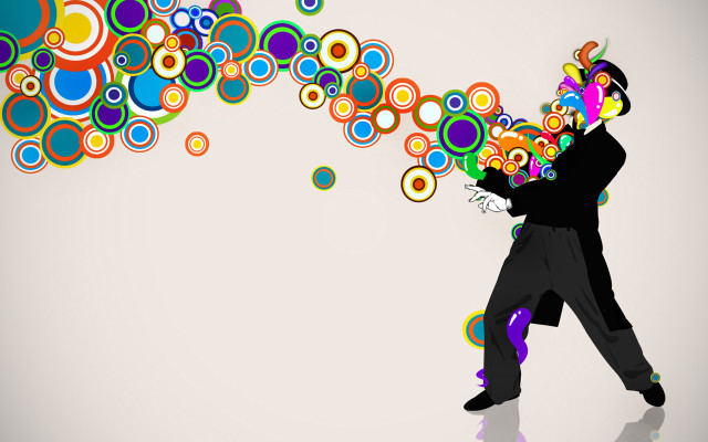 Man suit tie bubbles mouth free wallpaper for desktop - medium preview image