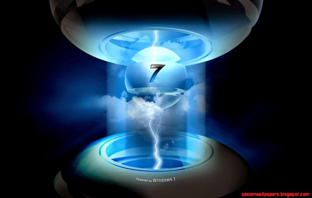 Blue light glass container lightning free wallpaper for desktop - medium preview image