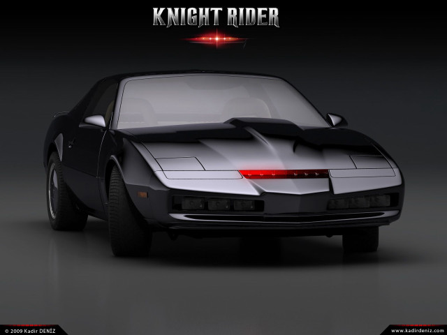 Knight rider retrofuturism synthwave concept free wallpaper for desktop - medium preview image