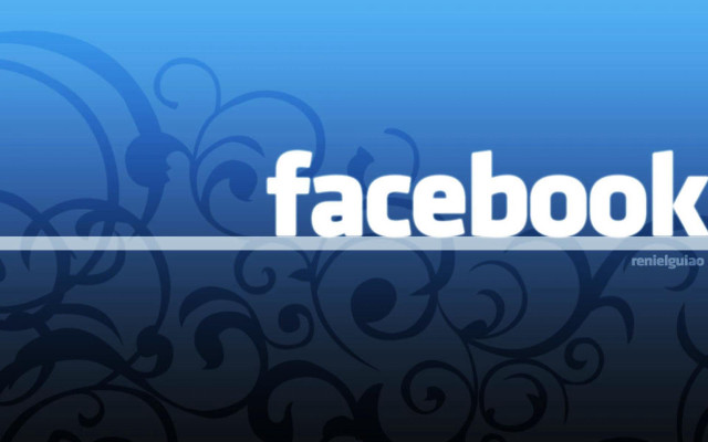 Facebook logo blue background white #2 free wallpaper for desktop - medium preview image