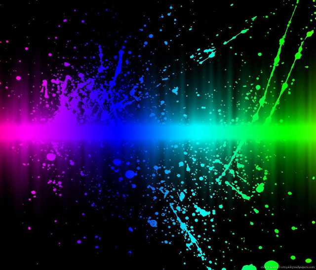 Colorful background paint splatters rainbow free wallpaper for desktop - medium preview image