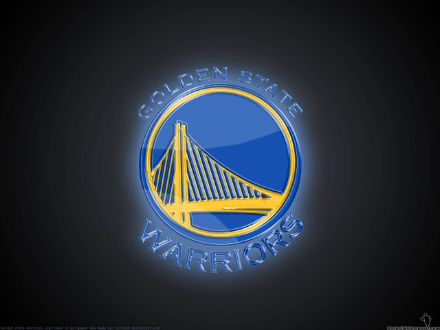 Golden warriors logo black blue #2 free wallpaper for desktop - medium preview image