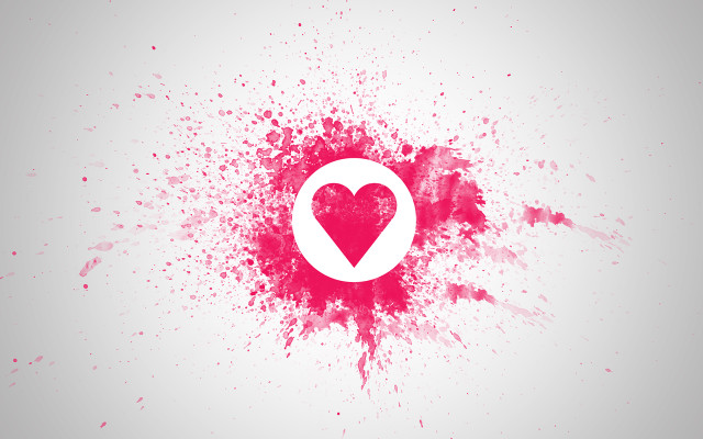 Heart pin paint splatters blood free wallpaper for desktop - medium preview image