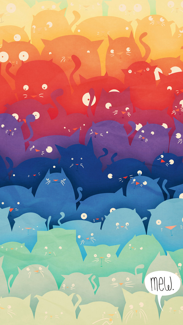 Elephants rainbow background meu painting free wallpaper for mobile - medium preview image
