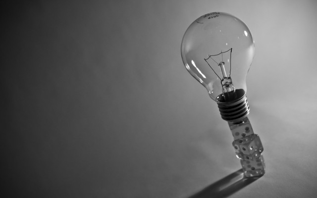 Light bulb small attached end free wallpaper for desktop - medium preview image