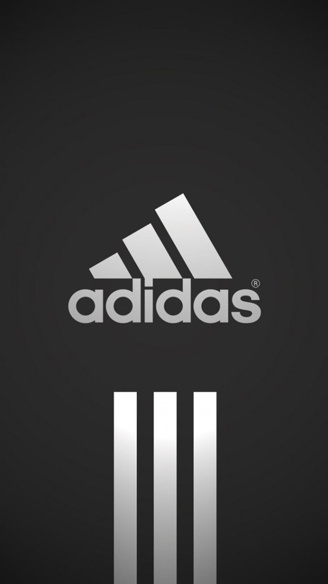 Adidas black white logo stripe #2 free wallpaper for mobile - medium preview image