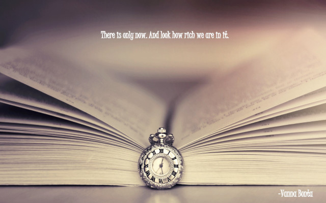 Book clock quote time pages free wallpaper for desktop - medium preview image